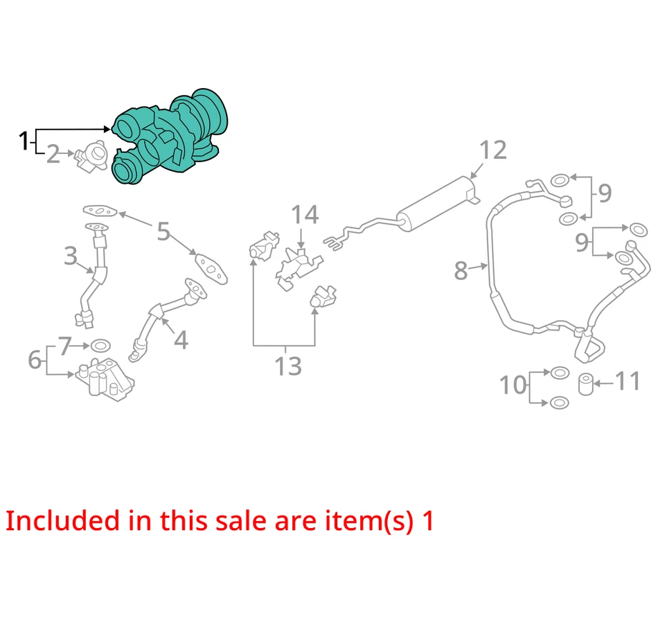 Turbo/Supercargador 4,4 L Twin Turbo para BMW 650i 1232265 13-19 Foto 3 de 4