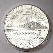 Netherlands Holland 25 ECU 1993 Proof Silver 925 Ø38mm 24.5g Maastricht 92.55 per troy oz