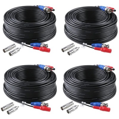 High-Speed 30M BNC Surveillance Cables with Clips for Professional Installations