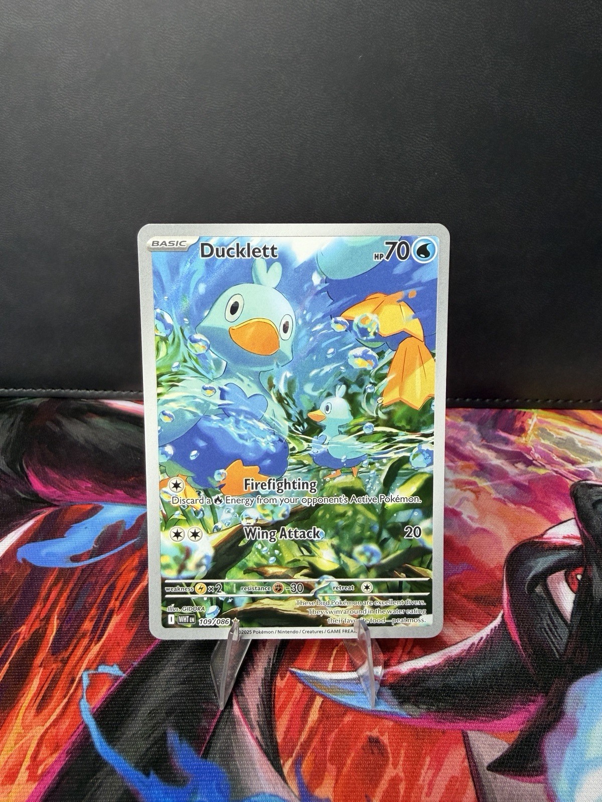 Ducklett 109/086 Sv: White Flare Holo