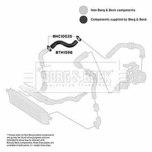 BORG & BECK BTH1598 Turbo Ladeluftschlauch für NISSAN Qashqai II (J11, J11) - Bild 3 von 4