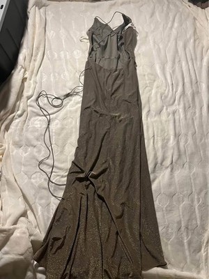 Gold Slate Queen Prom Dress FOR SALE Size 10, Worn once recently :)