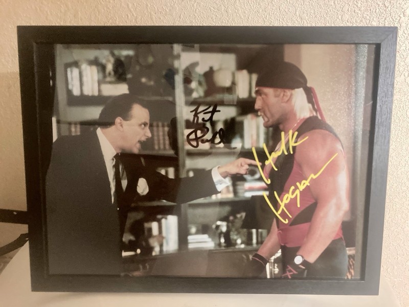 Rare Dual Signed Hulk Hogan Kurt Fuller “No Holds Barred”  8x10 Framed Photo WWE