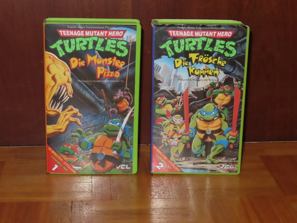 Teenage Mutant Hero Turtles VHS-Kassetten Nr. 1 und 2 - Bild 2 von 4