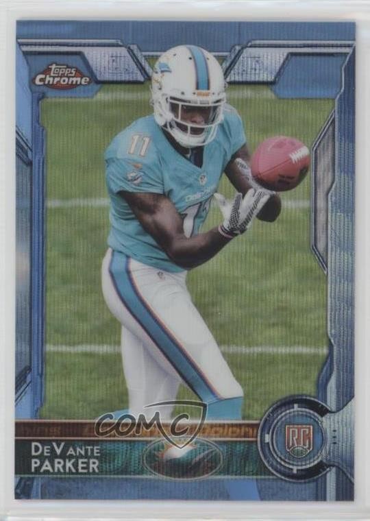 2015 Topps Chrome Rookies Blue Wave Refractor Devante Parker #103 7fb