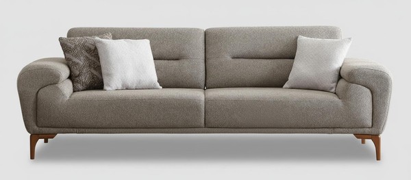 Sofa 3-Sitzer Modern Grau Luxus Elegant Design Couch Polstersofa Neu-image