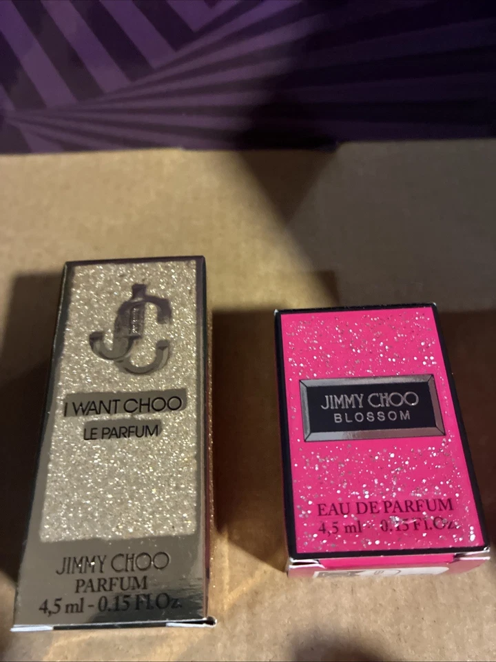 DOS mini botellas Jimmy Choo (flor 0,15 fl) (te quiero 0,15 fl) Foto 2 de 4