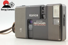 [Near MINT] Konica Recorder Black Half Frame Point&Shoot Film Camera From JAPAN