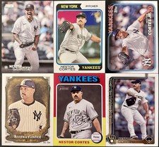 Six Card Nestor Cortes Lot Yankees Brewers