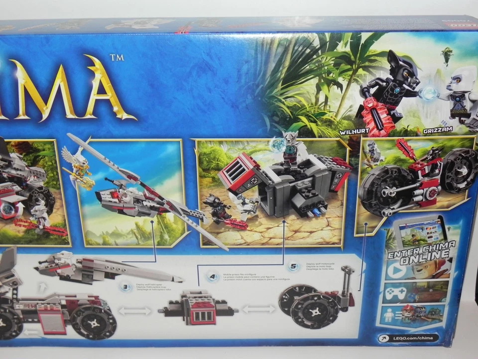 LEGO CHIMA 70009 ~ WORRITZ' COMBAT LAIR - 664 pcs. NEW Sealed Box - Free Ship! - Image 4 of 4
