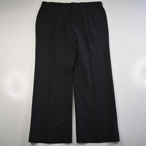 Vtg USA Made 44R 38x32 Dark Gray Glenn Check Mens Jacket Pants Suit - Picture 8 of 12
