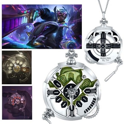 League of Legends Arcane Ekko Stopwatch Peripheral Figurines Pendants Necklaces