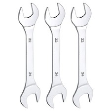 3 Clés Plates Doubles 22×24 mm pour Réparation Auto et Meubles