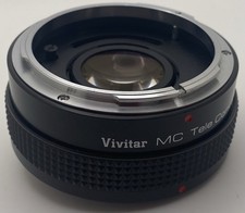 Vivitar MC Tele Converter 2x-4 FL-FD for Canon 35mm film cameras adapter