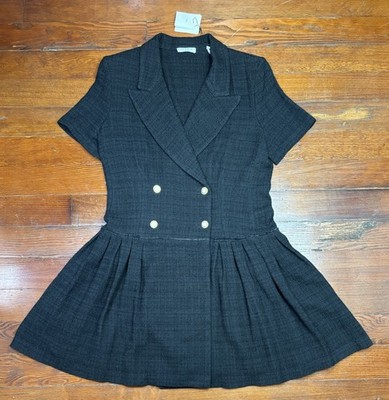 NWT SANDRO Rossa Tweed Dress Size 42