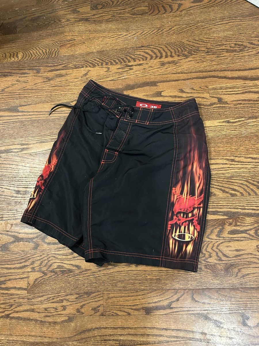 Red vintage Oakley software Boardshorts | eBay