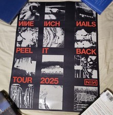 NINE INCH NAILS 2025 Peel It Back Tour Poster Houston TX