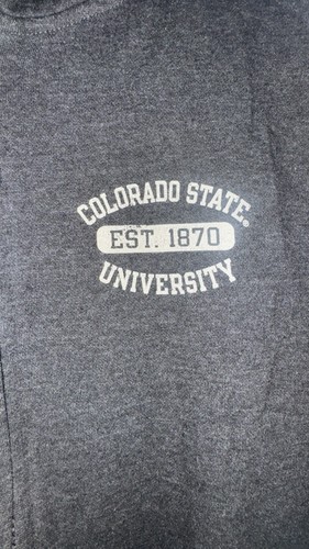 Colorado State University Kapuzenpullover mit Reißverschluss Größe LRG von Blue84 Logo auf der Rückseite neu ohne Etikett - Bild 2 von 7