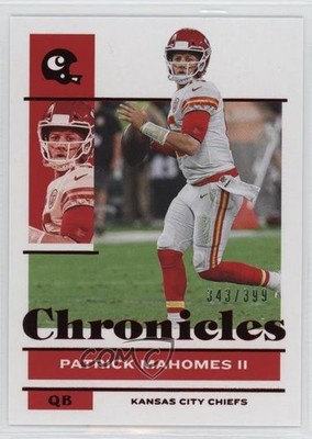 2021 Panini Chronicles Red 343/399 Patrick Mahomes II #54 ni4