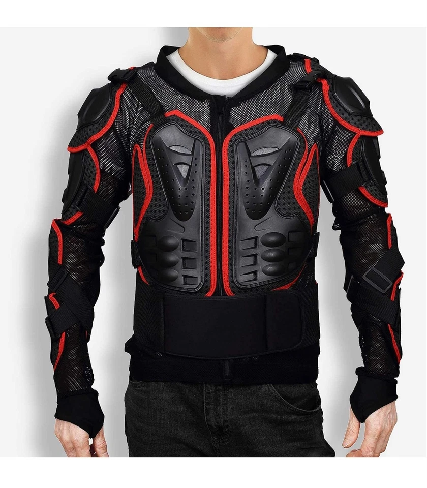 Motorcycle XXL Body Armor Protector Pro Street Motocross ATV Guard Shirt Jacket - Image 3 of 4