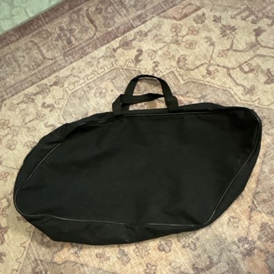 Harley-Davidson Black Nylon Duffel Bag 21x11x6 Angle Shaped With Emblem. Used