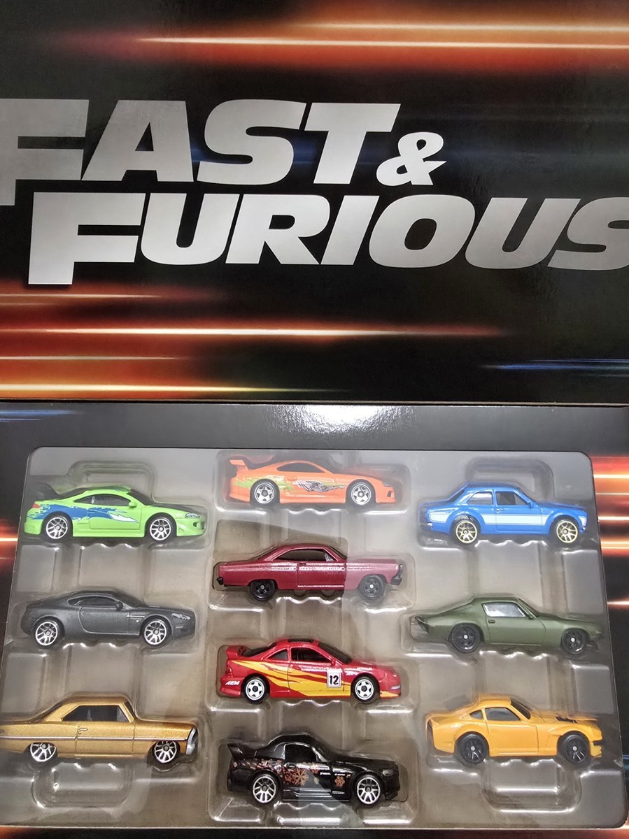 Hot Wheels 2024 & 2025 Fast & Furious 10 Pack Box Set Supra RX-7