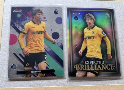 Topps Premier League Finest Wolves Fer Lopez Rookie Expected Brilliance & Base