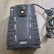 CyberPower CP600LCD 600VA UPS Backup LCD Display Surge Protector No Battery