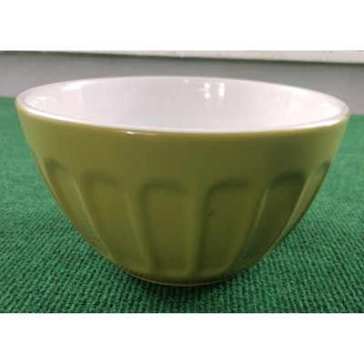Best Home Ceramics Olive Green Ribbed Bowl Microwave Oven Safe Dishwasher Safe