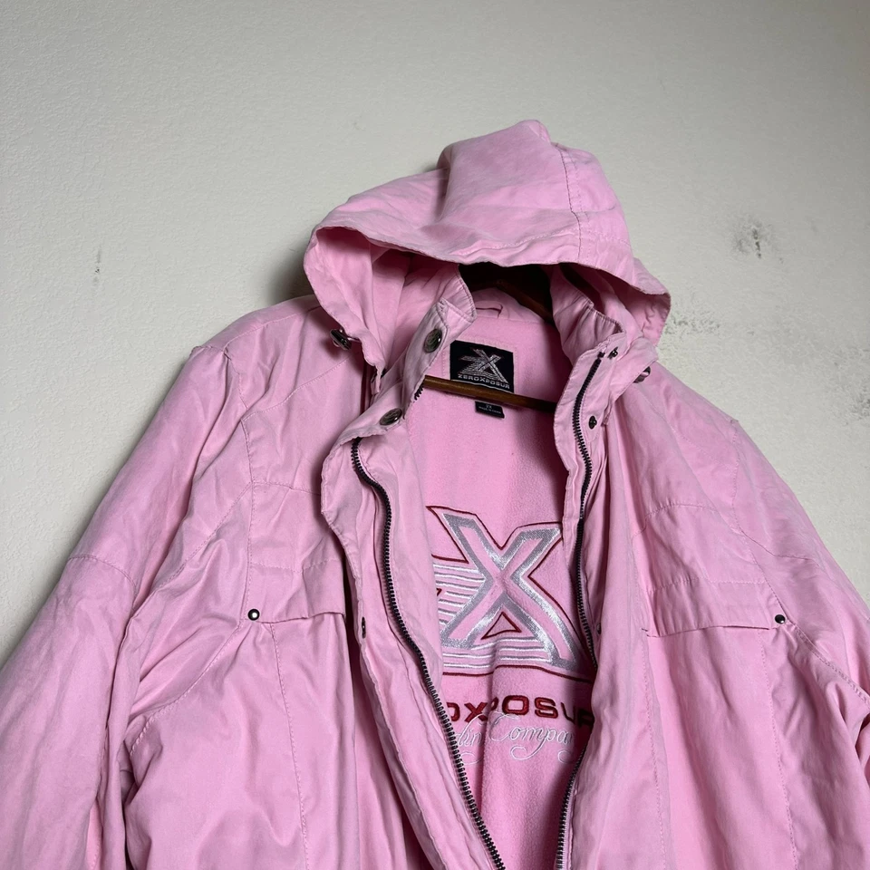 ZeroXposur Jacket Women 2x Pink Full Zip Windbreaker Ski Winter Tech Utility - Image 2 of 4
