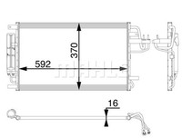 Mahle AC 57 000P Kondensator, Klimaanlage FüR KIA Sportage II (Je_, Km)