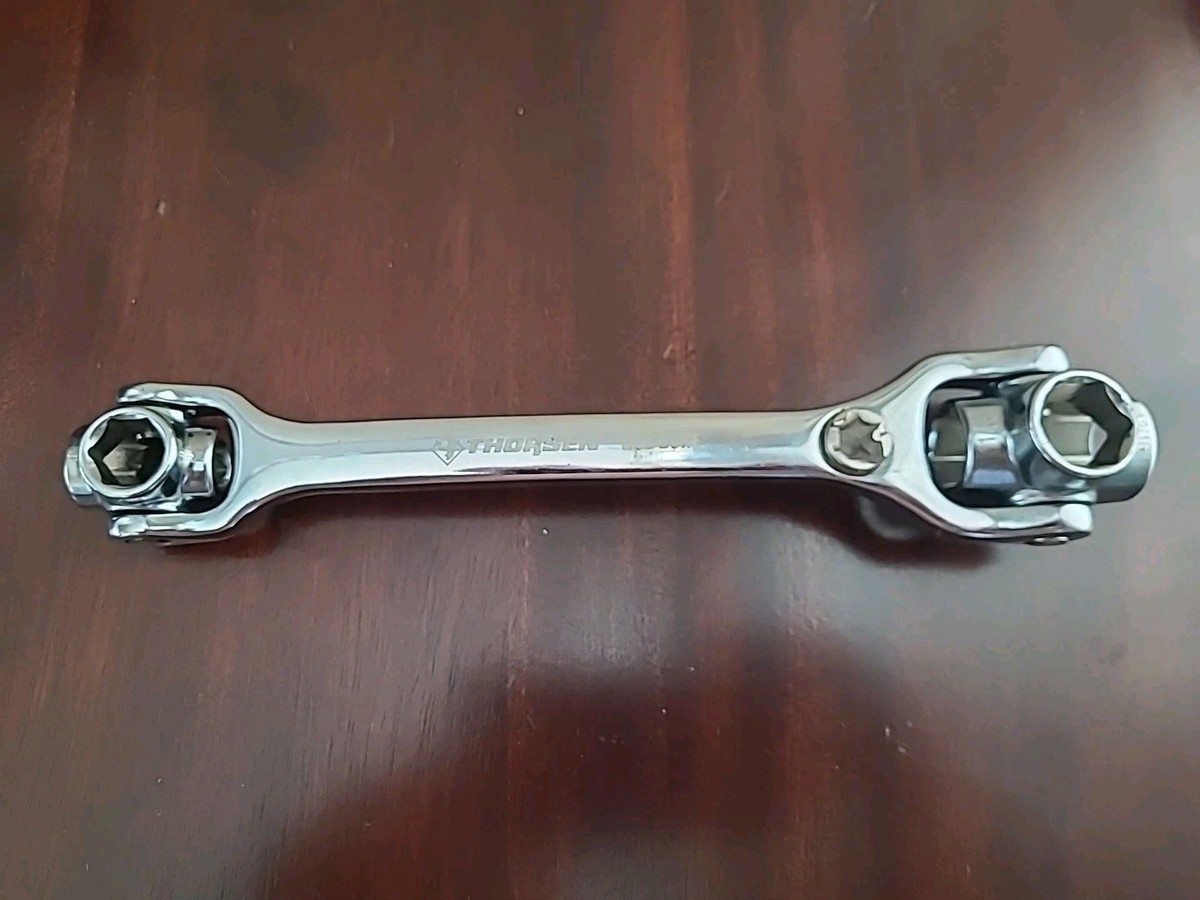 Thorsen Dog Bone Swivel Head Multi Socket Wrench 3/8