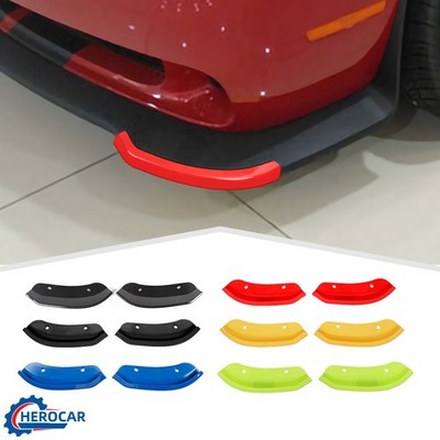 for Dodge Challenger SRT Hellcat 2015+ Front Splitter Bumper Lip Guard Cover 2Pc