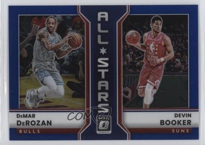 2022 Donruss Optic All-Stars Blue Prizm 19/49 DeMar DeRozan Devin Booker #4 3o8
