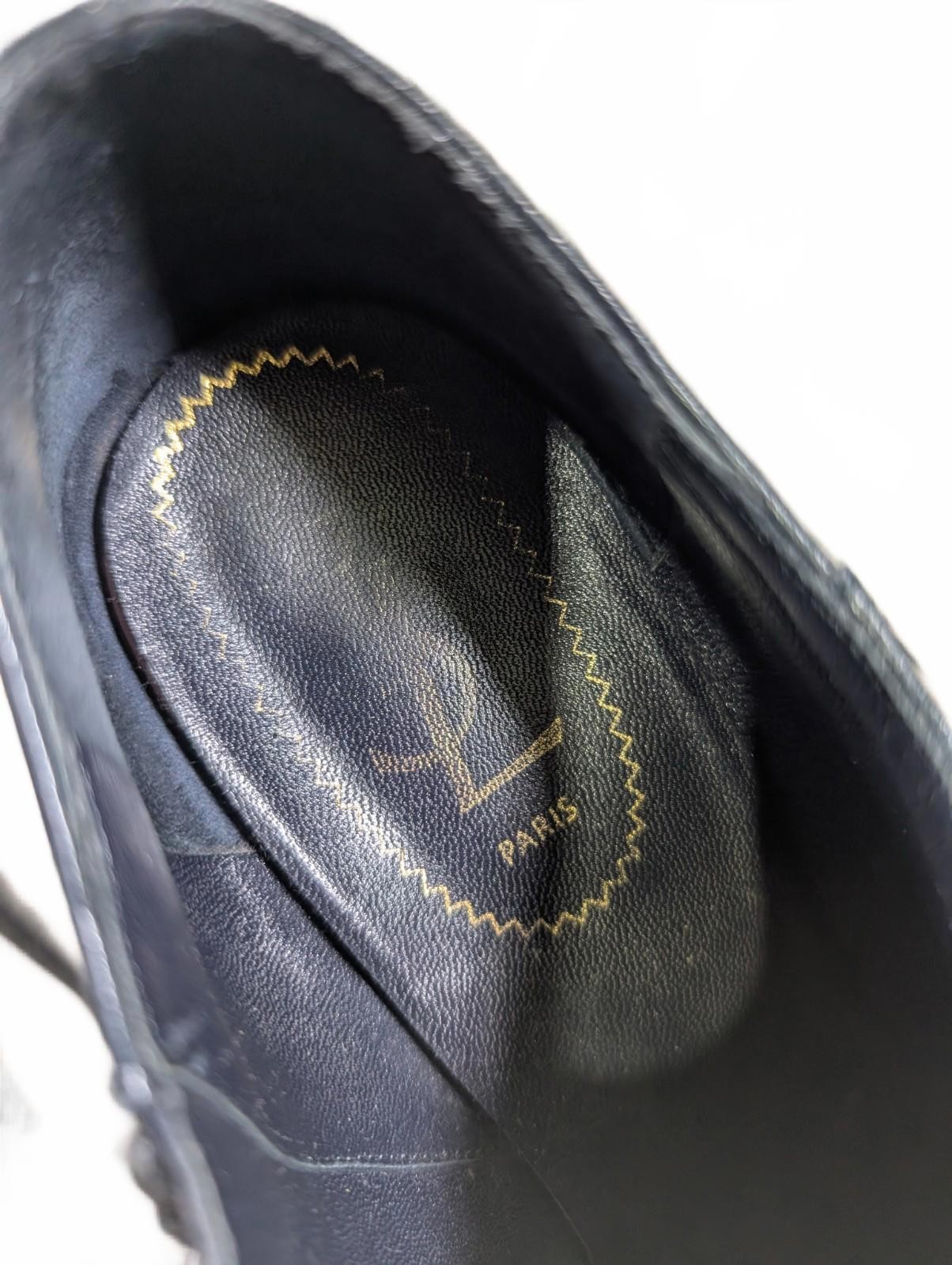 Stivaletti YVES SAINT LAURENT Tribute Two Navy in vernice e pelle taglia 39 5