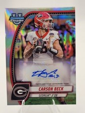 Topps Bowman U Chrome 2024 Carson Beck PA-CBE Refractor Auto /299