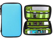 Digital Gadget Case Waterproof Memory Card Case, Designed for External Blue