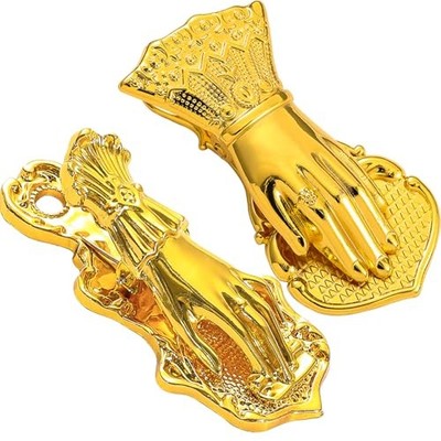 Vintage Gold Lady's Hand Shaped Clips, Elegant Handbook Storage Book Gold A+b