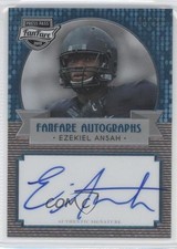 2013 Press Pass Fanfare Aqua 51/99 Ezekiel Ansah #EA Auto 3b9
