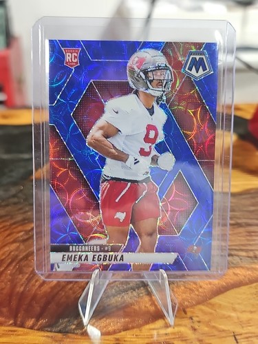 2025 Panini Mosaic - Rookies Emeka Egbuka #376 Blue Scope Prizm (RC)