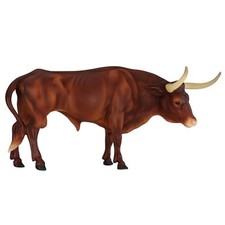Breyer Texas Longhorn Bull Figurine 11.5 Inch Handcrafted Equestrian Model
