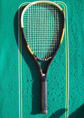 Unique Pro Select Power Kick 100 Graphite Racquet OS 107 4 1/2 Strung 16x21 EXCL