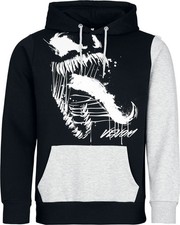 Spider-Man Kapuzenpullover Herren Venom - Tongue schwarz/grau
