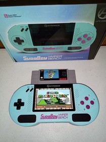 HYPERKIN SupaBoy Hyper Beach Console 3 Nintendo SNES Games Super Metroid DKC SMW