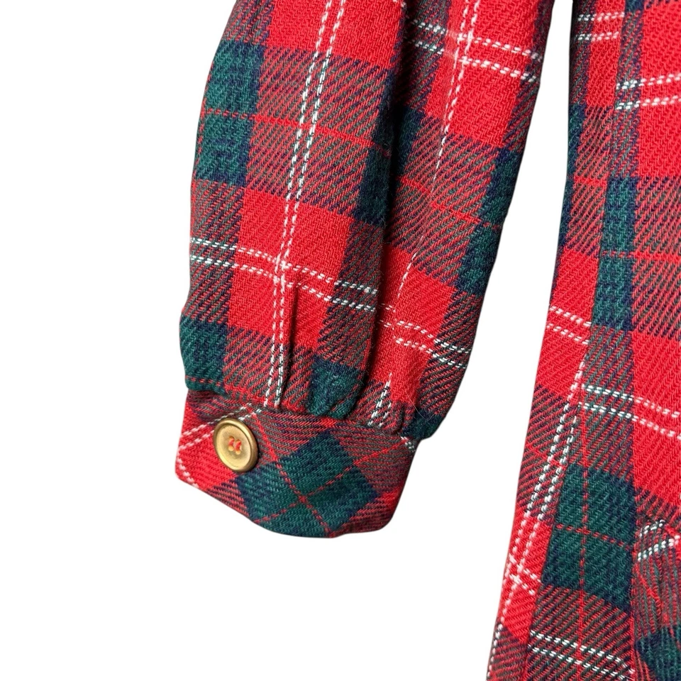 Mini Vestido Vintage Años 60 Lana Cuadros Mod Go-Go Pequeño Marsha Brady Madmen Foto 4 de 4