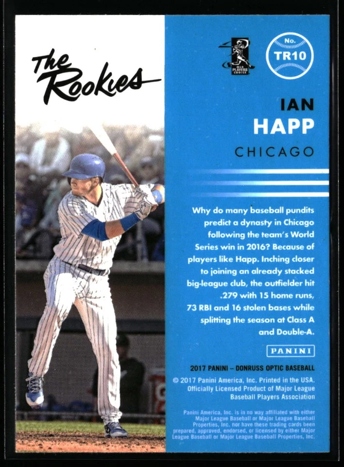 Ian Happ 2017 Donruss Optic #TR10 The Rookies Chicago Cubs - Image 2 of 2
