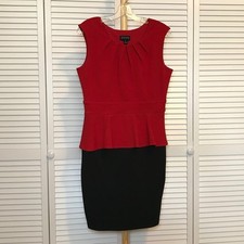 Enfocus Studio Scoop Neck Sleeveless Peplum Waist Dress 12