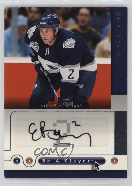 2005-06 Upper Deck Be a Player SP Signatures Eric Brewer #EB Auto 3y4