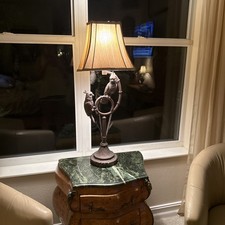 Vintage Late 20th Century Cockatoo Parrot Table Lamps