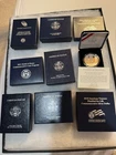 American Eagle Mint Proof Silver Dollars Lot Of 9 Coin